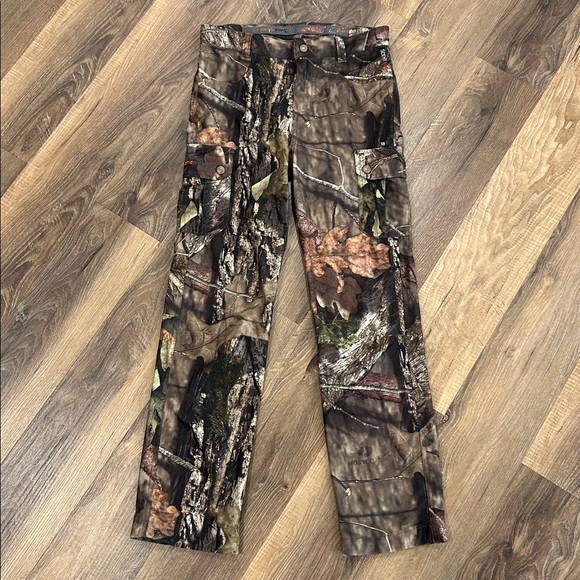 Rustic Ridge Youth Scent Stop Hunting Pants Sz Medium Mossy Oak Adjustable waist - Picture 1 of 14